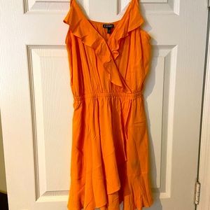 express orange mini dress